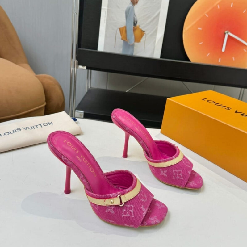 Alternative view of Louis Vuitton 6AM Mule Denim Fuschia 1AJMXS