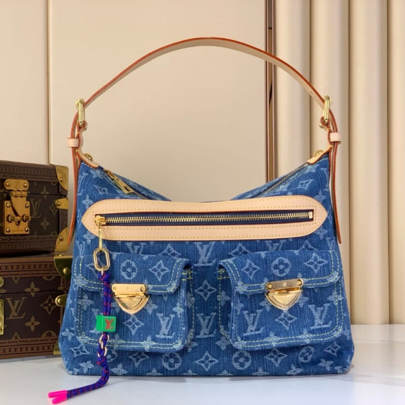 Alternative view of [Super Vip 1:1] Louis Vuitton Baggy Denim Blue 30Cm M27329