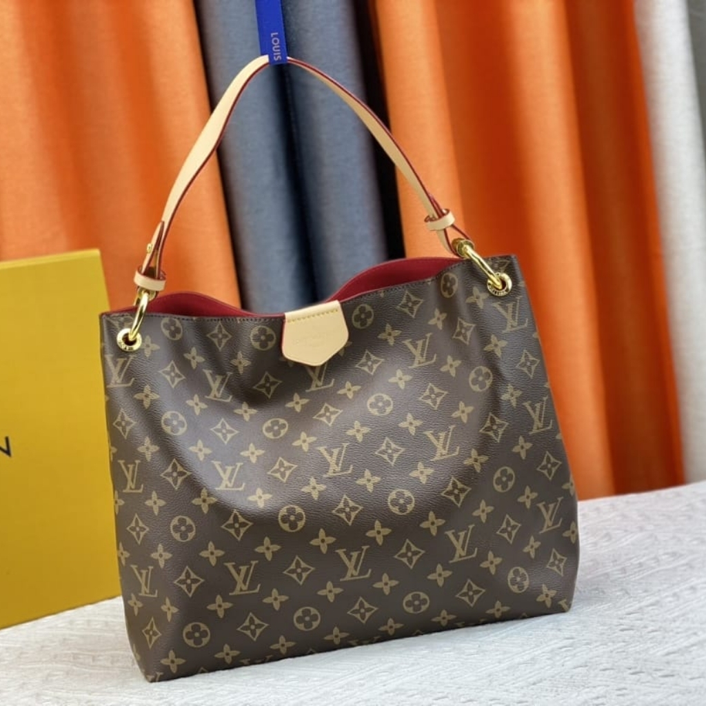 Louis Vuitton Graceful PM Monogram Canvas Red 35Cm - Image 2