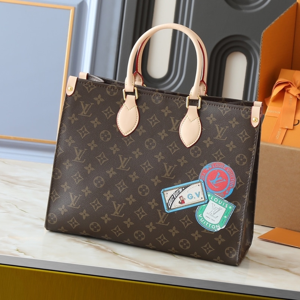 Louis Vuitton On The Go MM Mon Monogram Brown 35Cm P01898 - Image 4