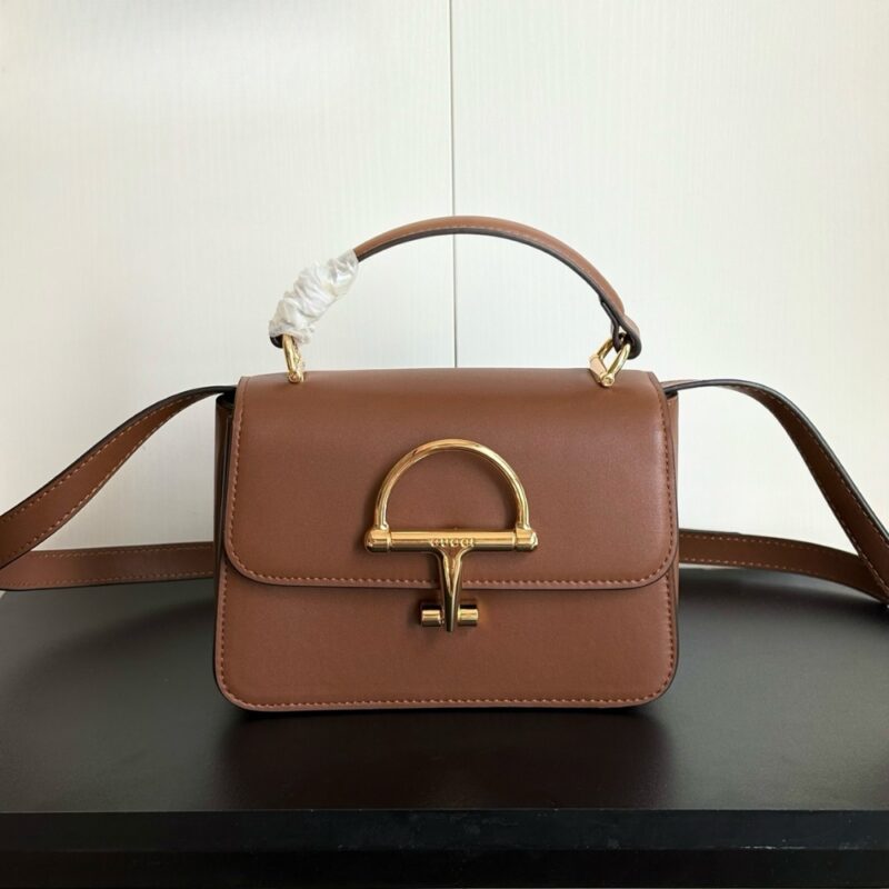 Alternative view of Gucci Siena Small Top Handle Bag Brown Leather 19Cm 855536 AAFKB 2718