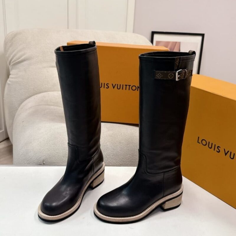 Alternative view of Louis Vuitton LV Biker High Boot Black 1AGM85