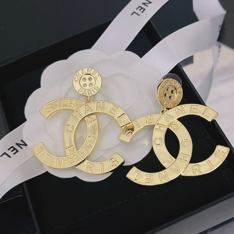 Alternative view of Chanel Paris Button Earrings