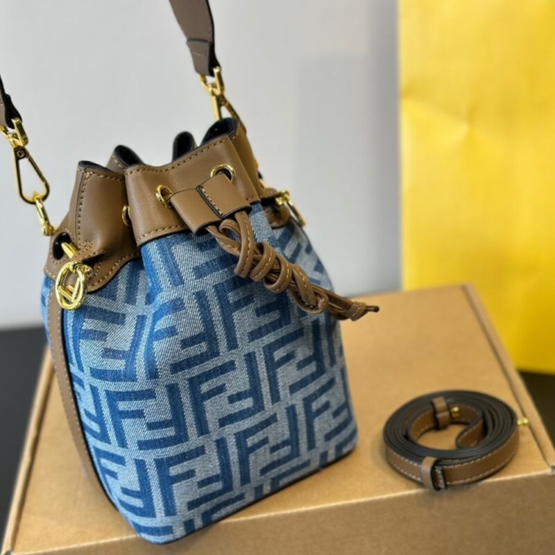 Alternative view of Fendi Mon Tresor Light Blue Ff Denim 12Cm 8Bs093As3Ff1Plm