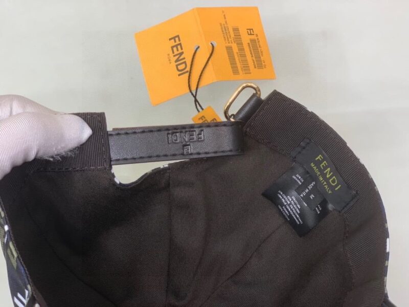 Alternative view of Fendi Ff Motif Multicolor Cap Black