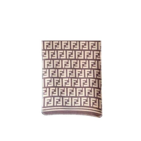 Fendi Ff Monogram Scarf Beige