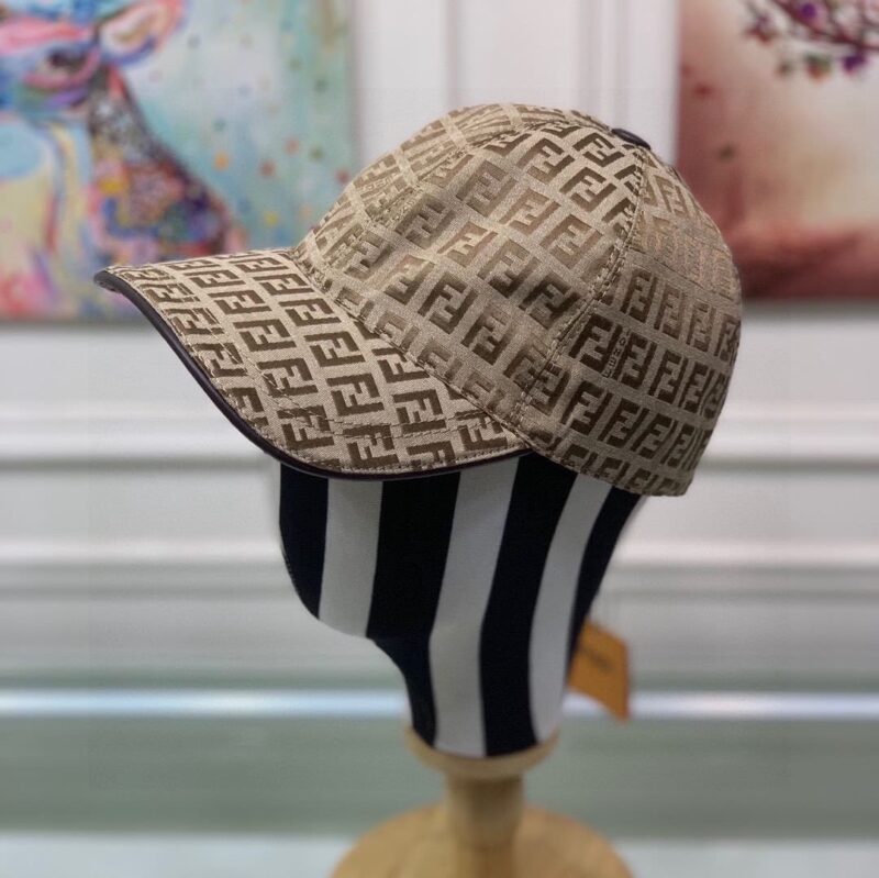Alternative view of Fendi Zucca Ff Monogram Cap Brown