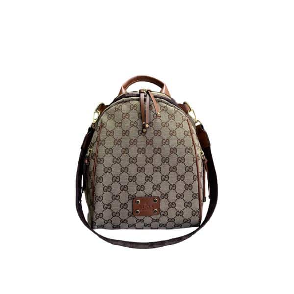 Gucci Supreme Canvas Backpack Beige 29Cm