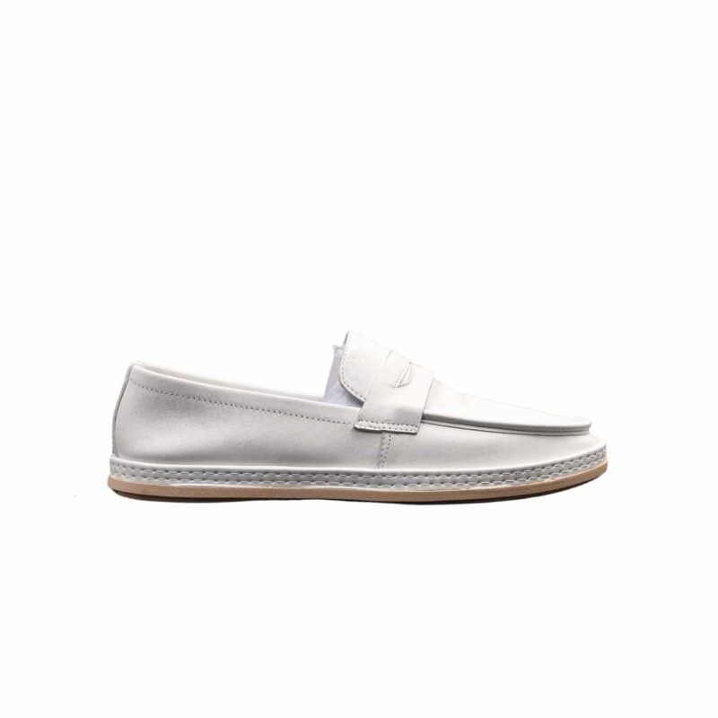 Prada Men'S Flat Loafers Leather White