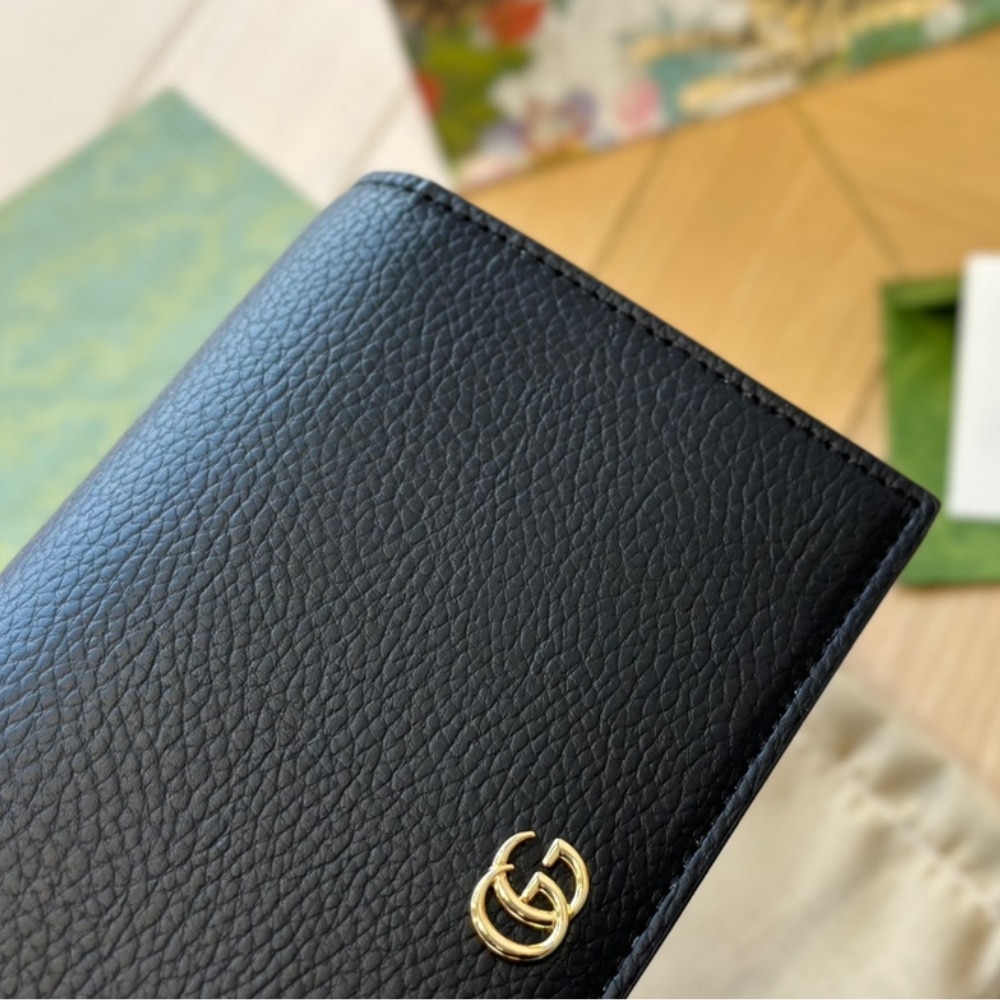 Gucci Gg Marmont Wallet On Chain Black Leather 20Cm 497985 Cao0G 1000 - Image 5