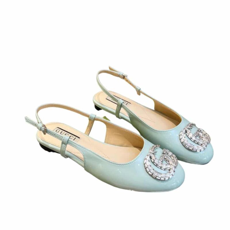 Gucci Gg Crystal Slingback Blue