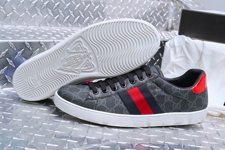 Alternative view of Gucci Ace Gg Supreme Sneaker Black 429445 96G50 1130
