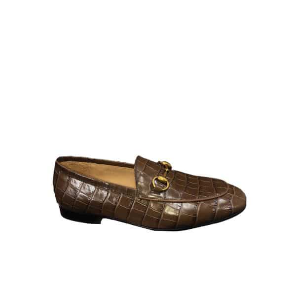 Gucci Jordaan Crocodile Loafer ‎406994 Ec200 2140
