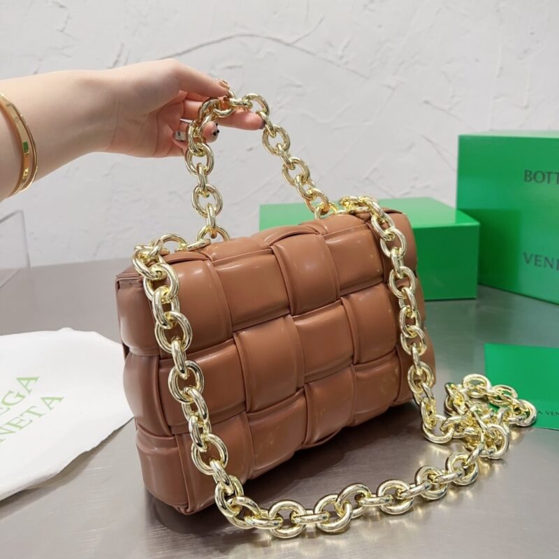 Alternative view of Bottega Veneta Chain Cassette Crossbody Bag In Maple 26Cm