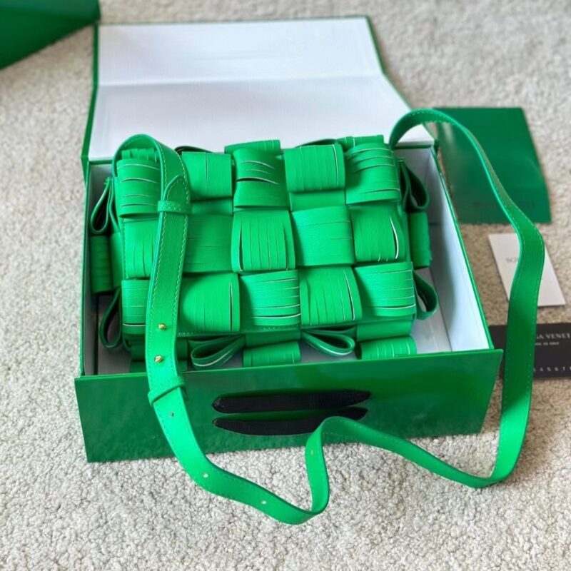 Alternative view of Bottega Veneta Fringe Cassette Crossbody Bag Parakeet 22Cm