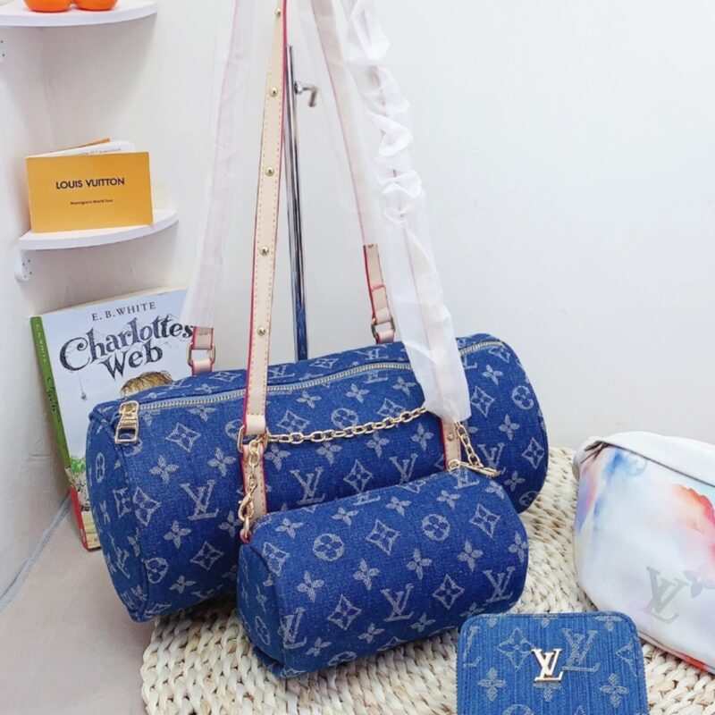 Alternative view of Louis Vuitton Papillon Monogram Denim Blue 29Cm M46830