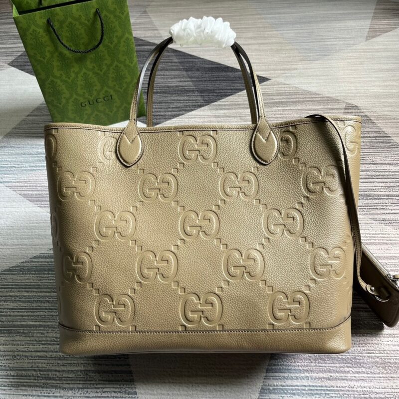 Alternative view of Gucci Jumbo Gg Large Tote Bag Taupe 40Cm 726755 Aaby0 2801