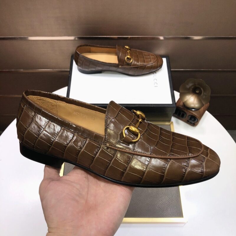 Alternative view of Gucci Jordaan Crocodile Loafer ‎406994 Ec200 2140