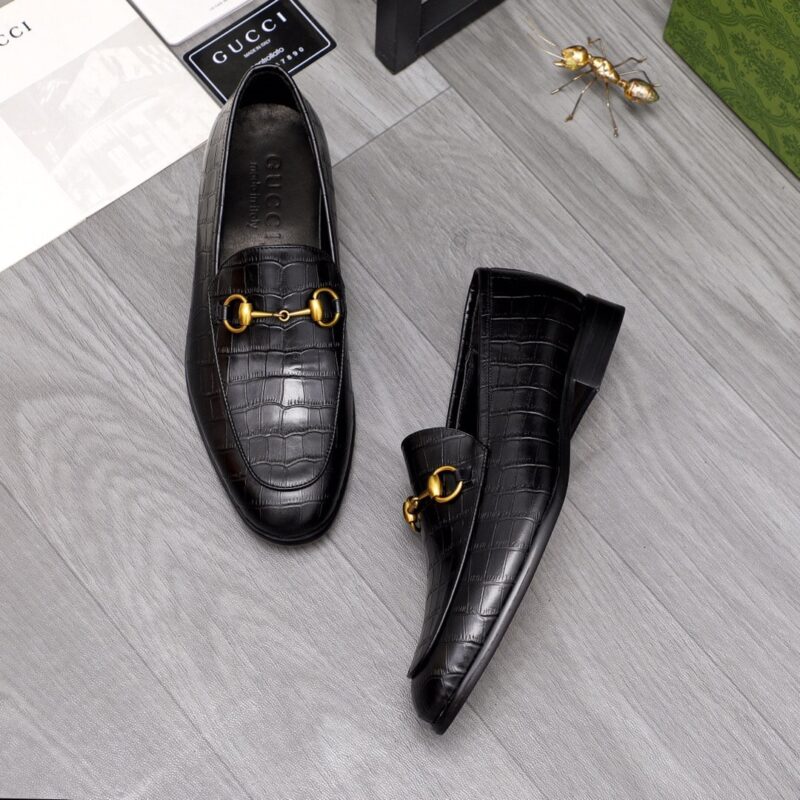 Alternative view of Gucci Crocodile Loafer Black