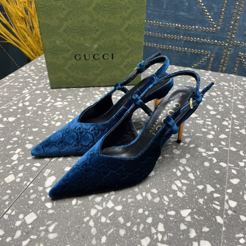 Alternative view of Gucci Women'S Platform Pump Blue Velvet