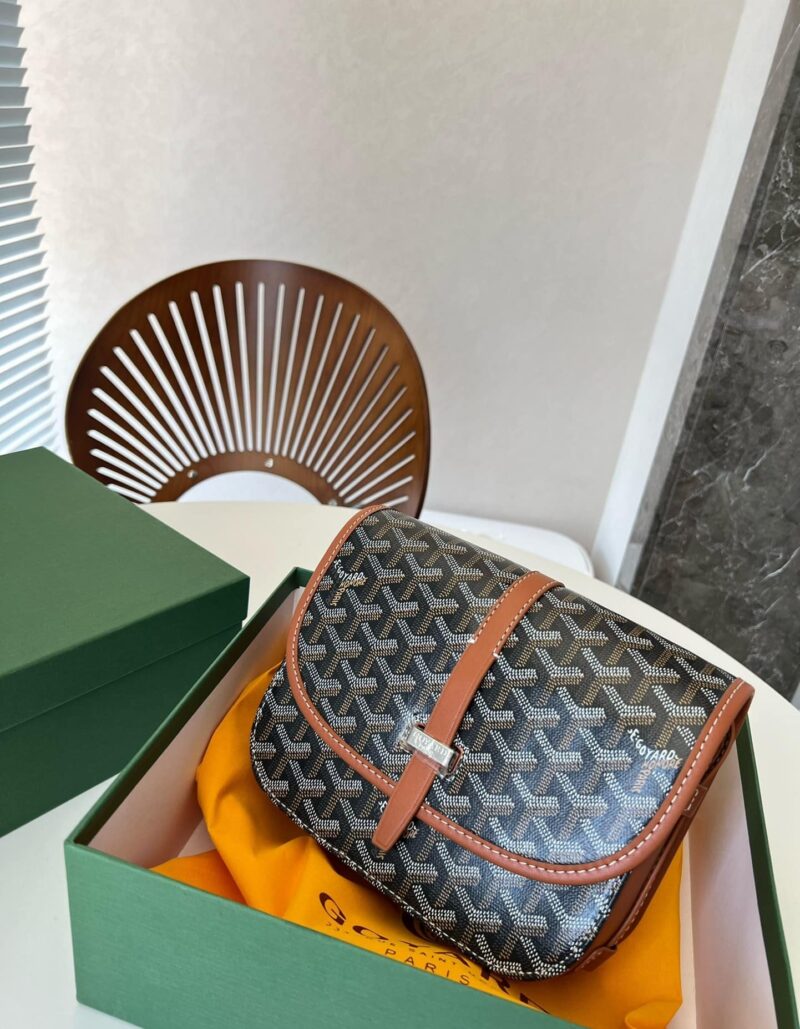 Alternative view of GOYARD BELVEDERE PM BAG BLACK TAN 22CM BELVE3PMLTY01CG03P