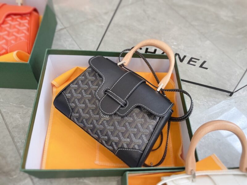Alternative view of GOYARD SAÏGON SOUPLE MINI BAG GRAY BLACK 20CM SAIGONMINTY01CL01P