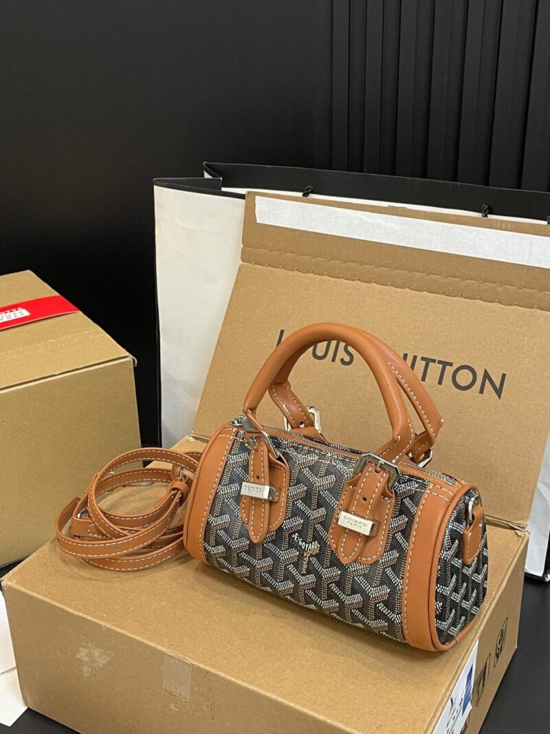 Alternative view of GOYARD GOYARDINE CROISIERE MINI BLACK TAN 19CM