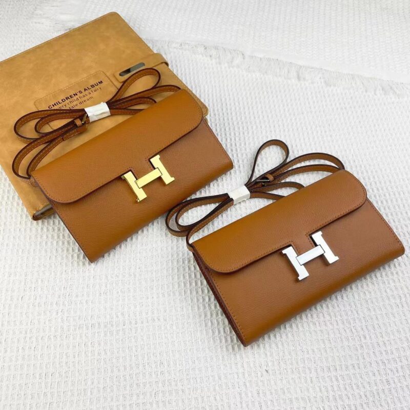 Alternative view of Hermes Constance Wallet To Go Gold Epsom Silver Hardware 21Cm