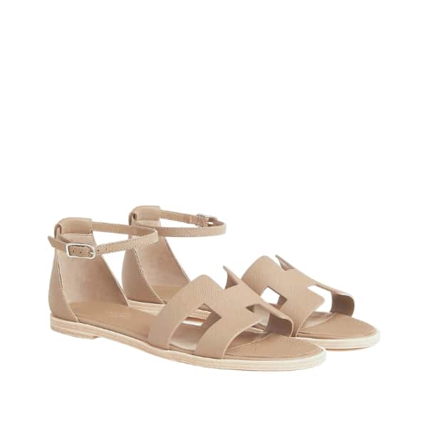 Hermes Santorini Sandal Beige