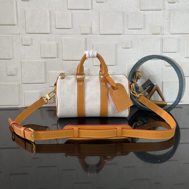 Alternative view of [Super Vip 1:1] Louis Vuitton Keepall Bandoulière 25 Off White 25Cm M15076