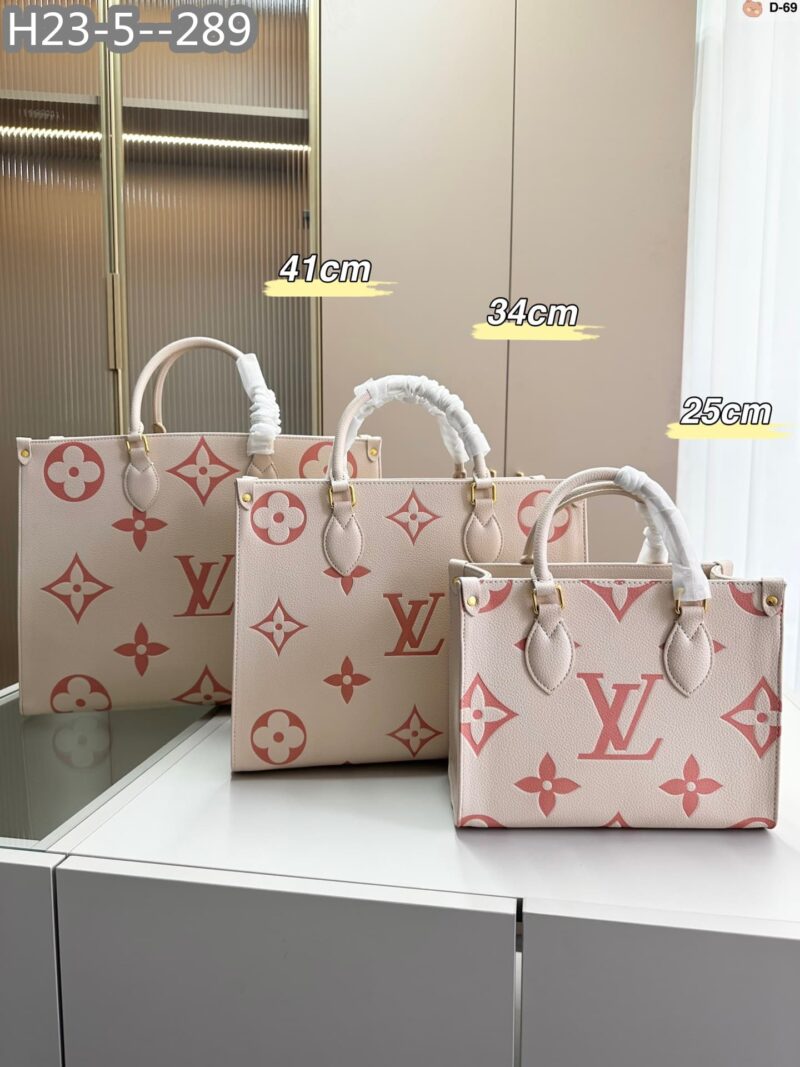 Alternative view of Louis Vuitton Onthego PM Bag Pink 25Cm