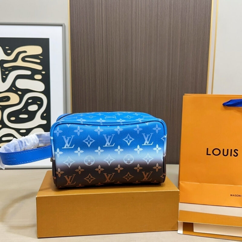 Alternative view of Louis Vuitton Locker Dopp Kit Monogram Pigment Blue 23cm M28228