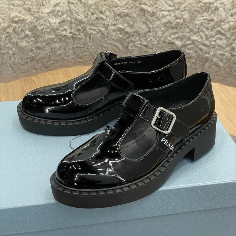 Alternative view of Prada Patent Leather Mary Jane T Strap Black 1E834M 055 F0002 F B050