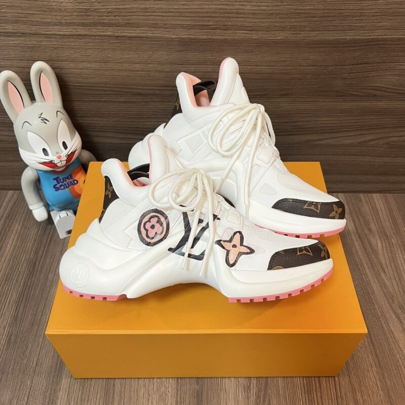 Alternative view of Louis Vuitton Lv Monogram Chunky Sneakers White