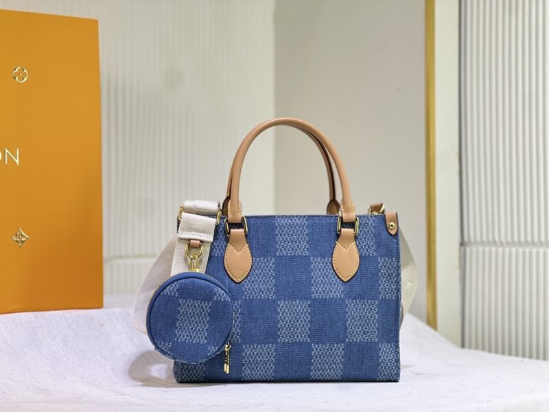 Alternative view of Louis Vuitton Onthego PM Denim Blue 25Cm