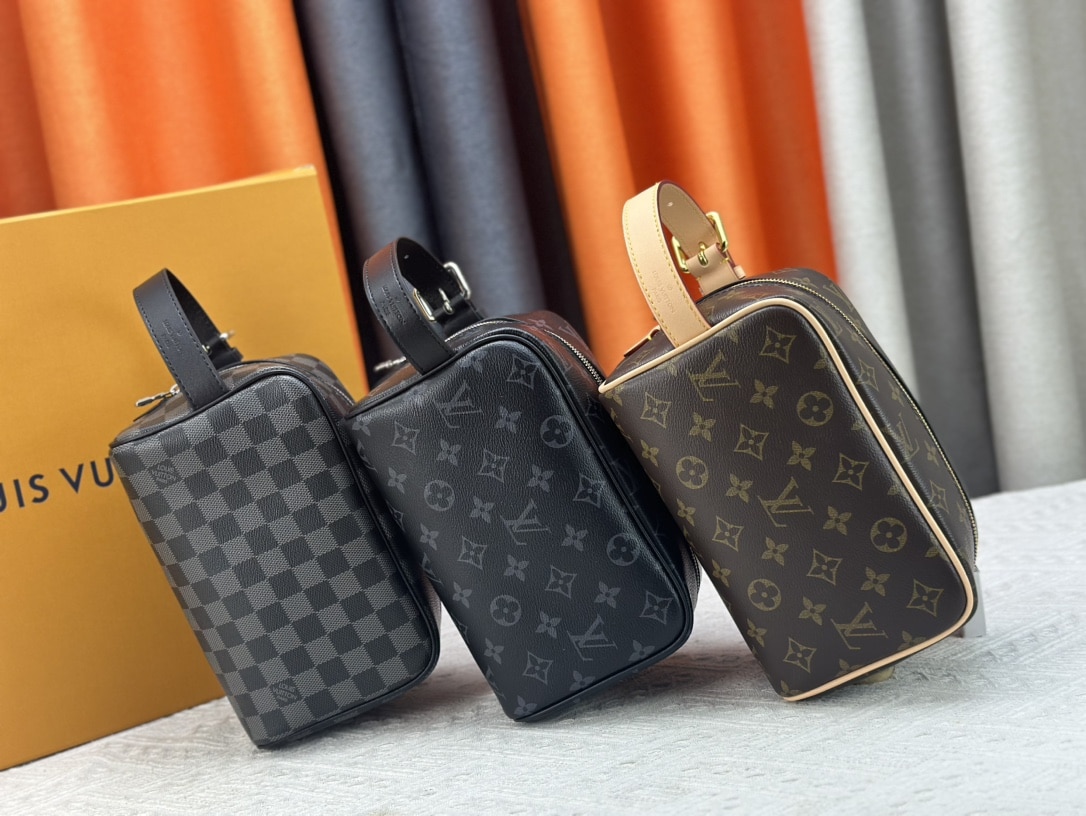 Louis Vuitton Trousse Toilette Locker Dopp Kit Black 23Cm M83113 - Image 2
