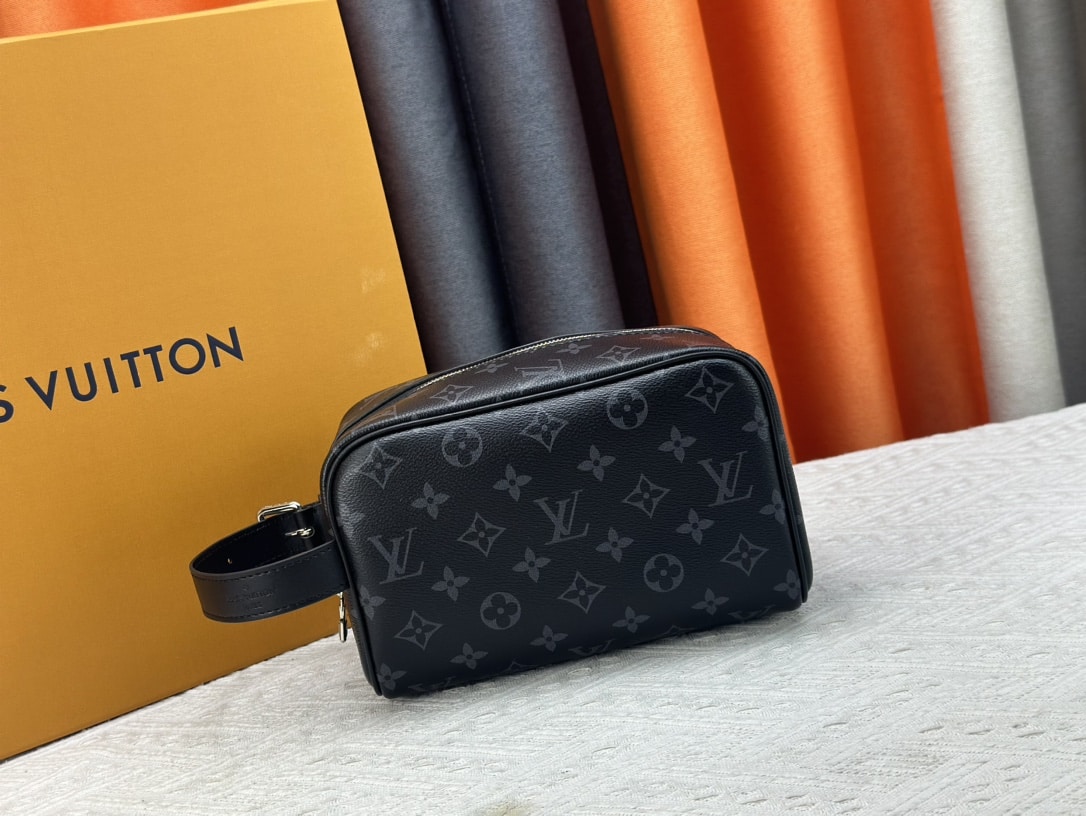 Louis Vuitton Trousse Toilette Locker Dopp Kit Black 23Cm M83113 - Image 3