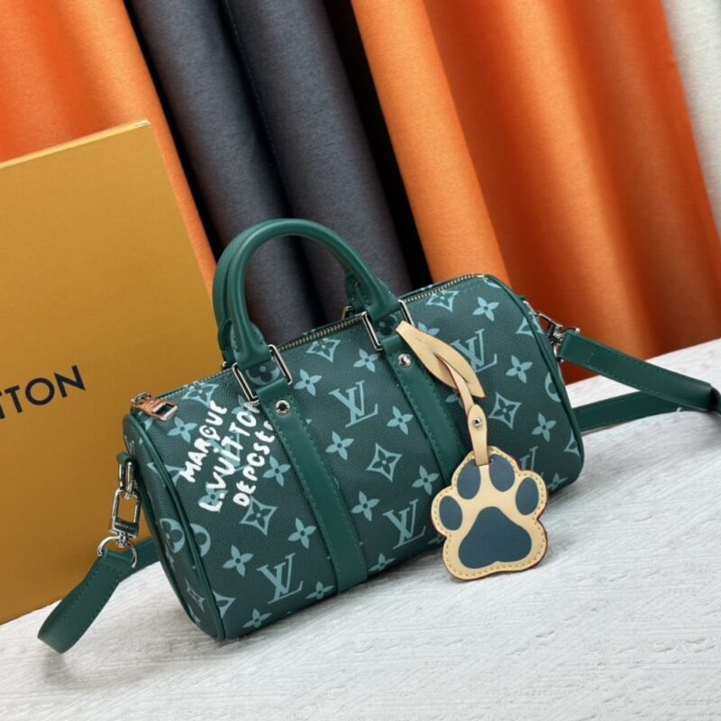 Alternative view of Louis Vuitton Keepall Bandoulière 25 Monogram Heritage Green 25Cm M12684