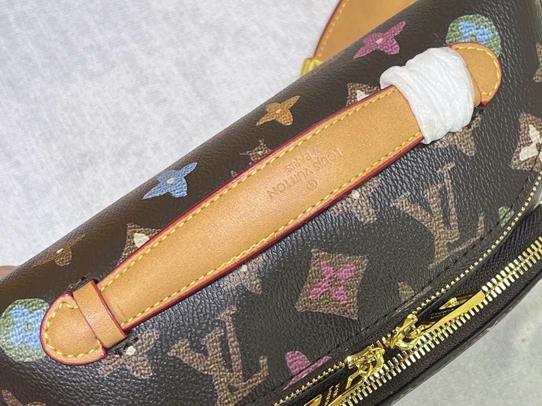 Louis Vuitton Rush Waist Bag Chocolate Color Monogram Craggy Canvas 30Cm M24858 - Image 6