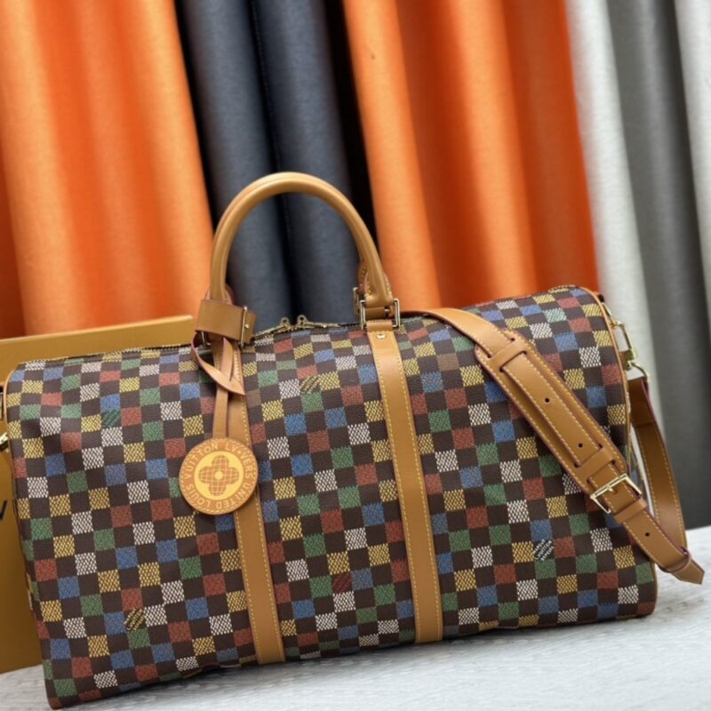 Alternative view of Louis Vuitton Keepall Bandoulière 50 Damier Ebene Muticolor 50Cm N00170