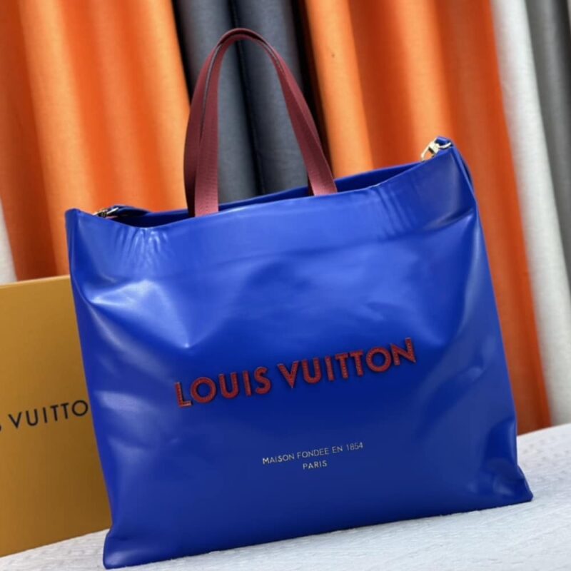 Alternative view of Louis Vuitton Shopper Tote MM Blue 40Cm