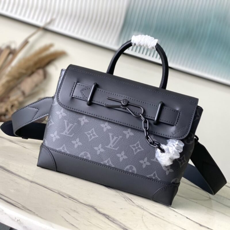 Alternative view of [Super Vip 1:1] Louis Vuitton Steamer PM Monogram Eclipse Canvas Black 25Cm M46953