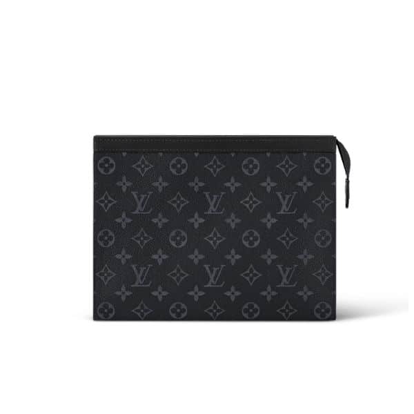 Louis Vuitton Voyage MM Pochette Monoram Black 26Cm M61692