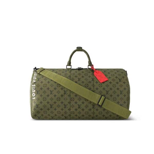 Louis Vuitton Keepall Bandoulière 55 Bag Green 48Cm M23963