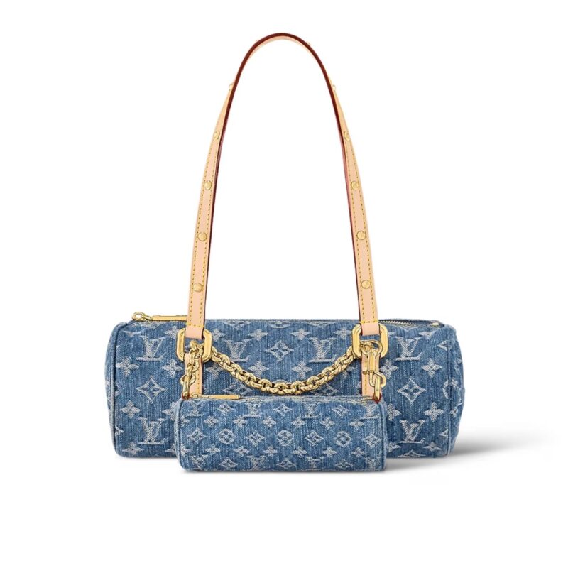 Louis Vuitton Hills Pochette Denim Blue 27Cm M82949