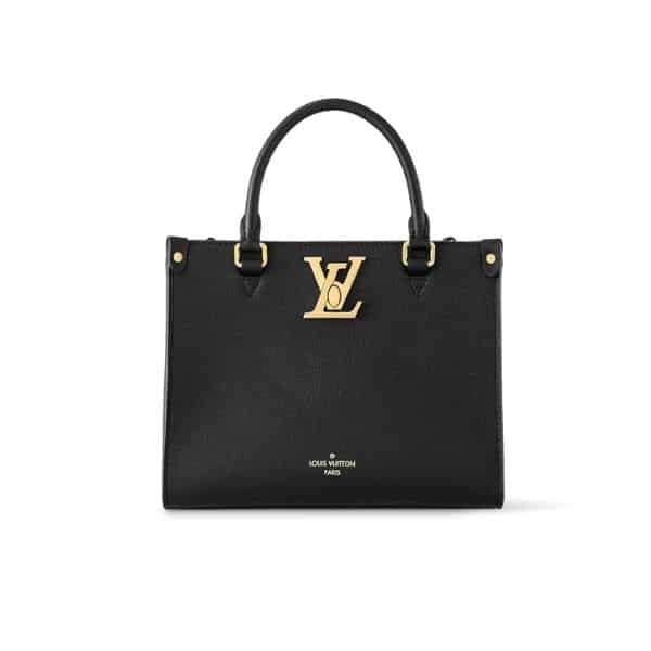 Louis Vuitton Lock Go Bags Black 25Cm M22311