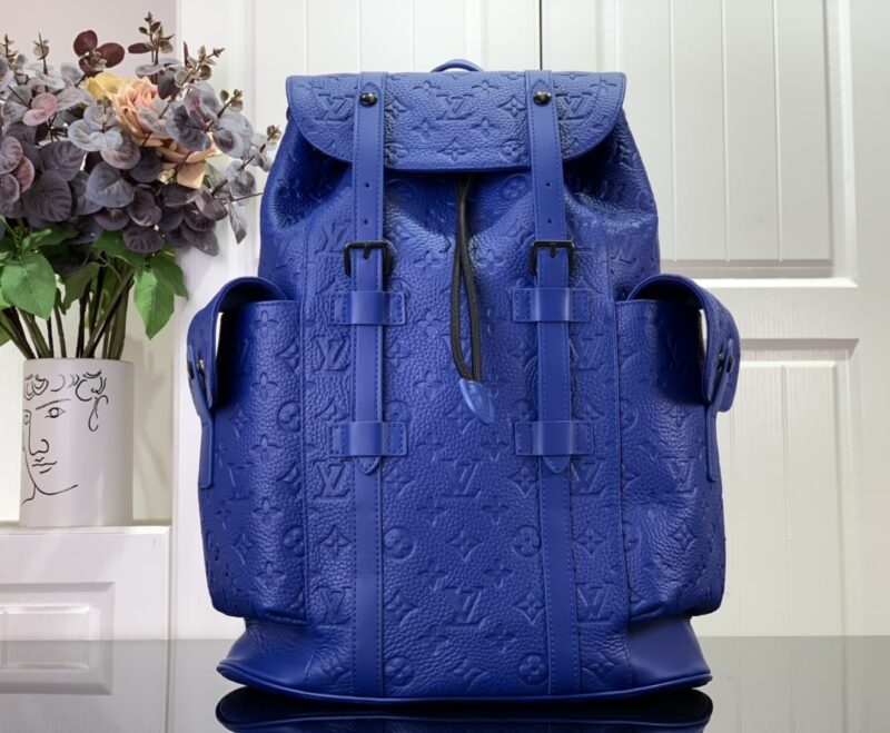 Alternative view of Louis Vuitton Christopher PM Backpack Blue 48Cm M23189