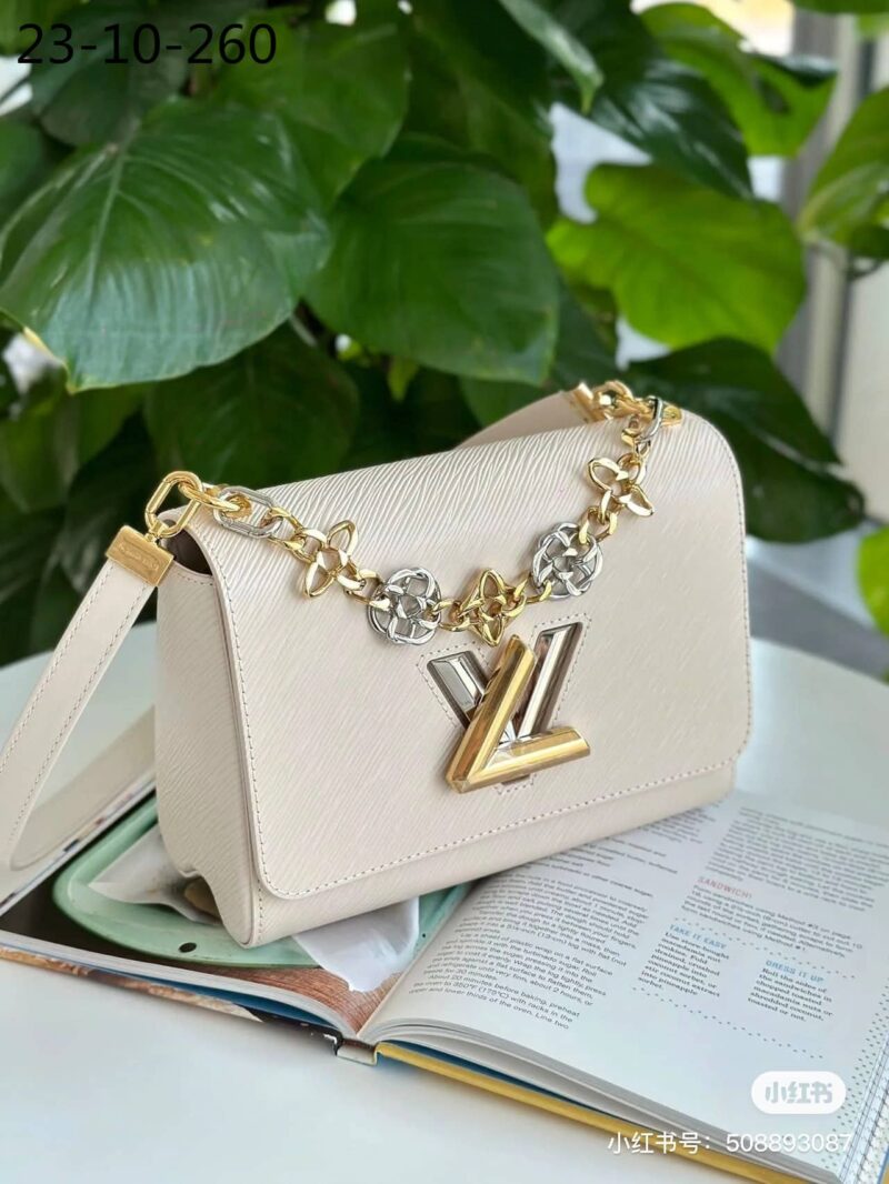 Alternative view of Louis Vuitton MM Twist Bag White 23Cm M22774