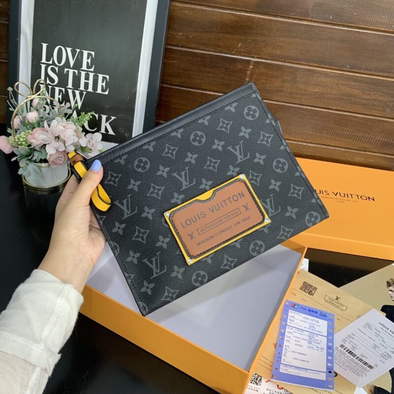 Alternative view of Louis Vuitton Discovery Pochette Monogram Eclipse Black 26Cm