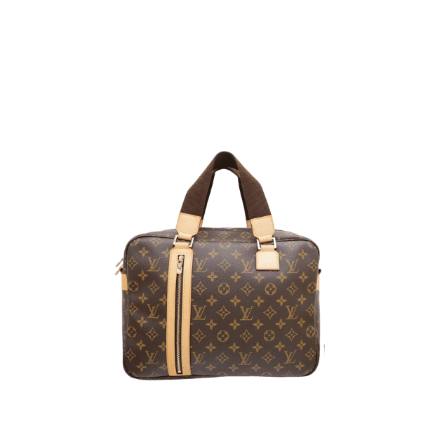 Louis Vuitton Monogram Sac Bosphore Messenger Bag Beige Leather 34Cm